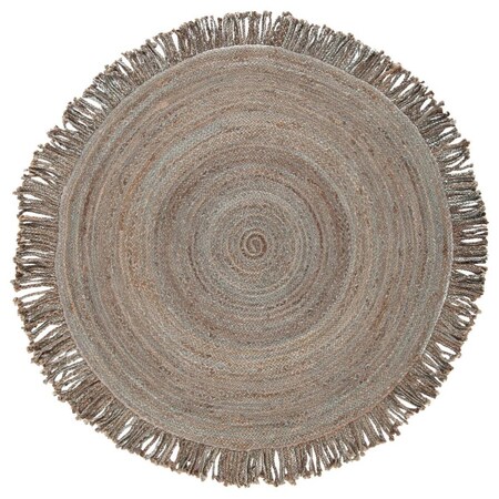 Safavieh 6 x 6 ft. Braided Hand Woven Round Area Rug, Grey BRD259F-6R